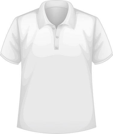 White Polo Short Illustration